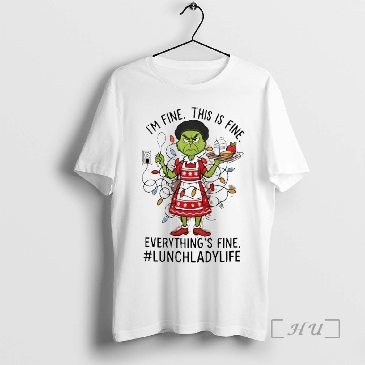 Trending Grinch Im Fine This Is Fine Everythings Fine Christmas Shirt Hoodie Sweatshirt | PurePodTees.com