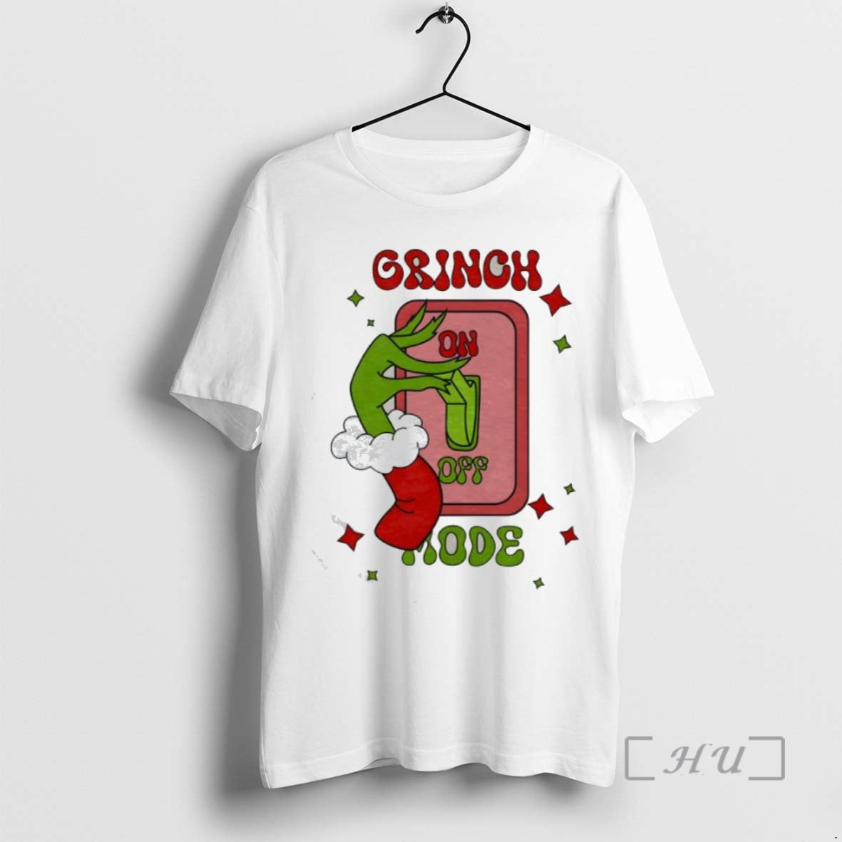Trending Grinch On Off Mode Christmas Shirt Hoodie Sweatshirt | PurePodTees.com