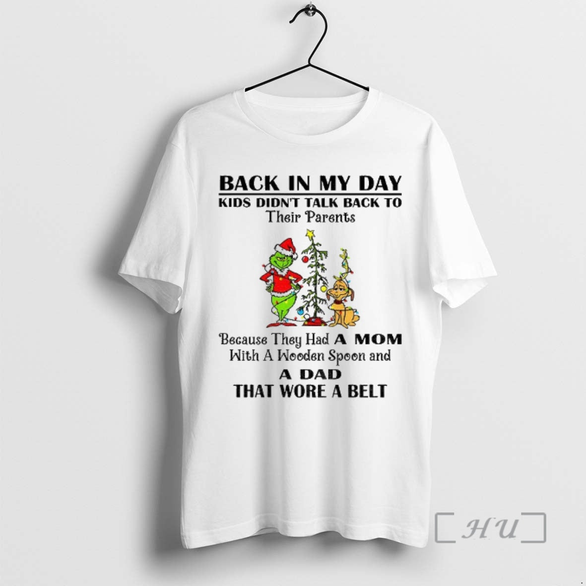Trending Grinch Santa Claus Back In My Day Kids Didnt Talk Back To Their Parents Shirt Hoodie Sweatshirt | PurePodTees.com