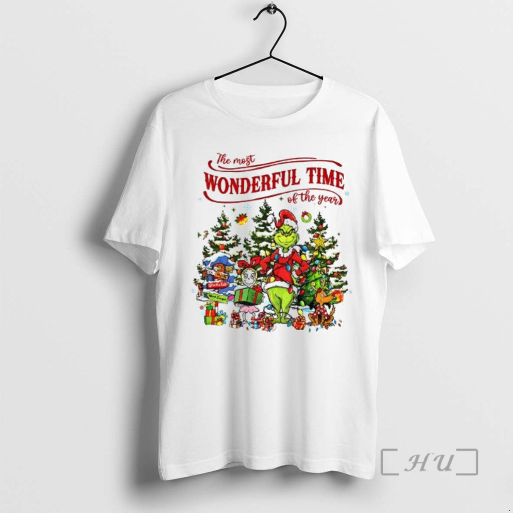 Trending Grinch And Friends The Most Wonderful Time Of The Year Christmas Premium T Shirts Hoodie Sweatshirt
