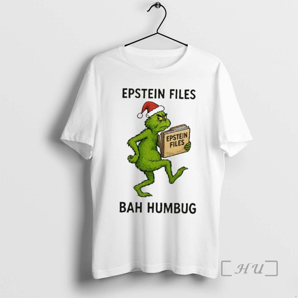 Trending Grinch Epstein Files Bah Humbag Shirt Hoodie Sweatshirt | PurePodTees.com