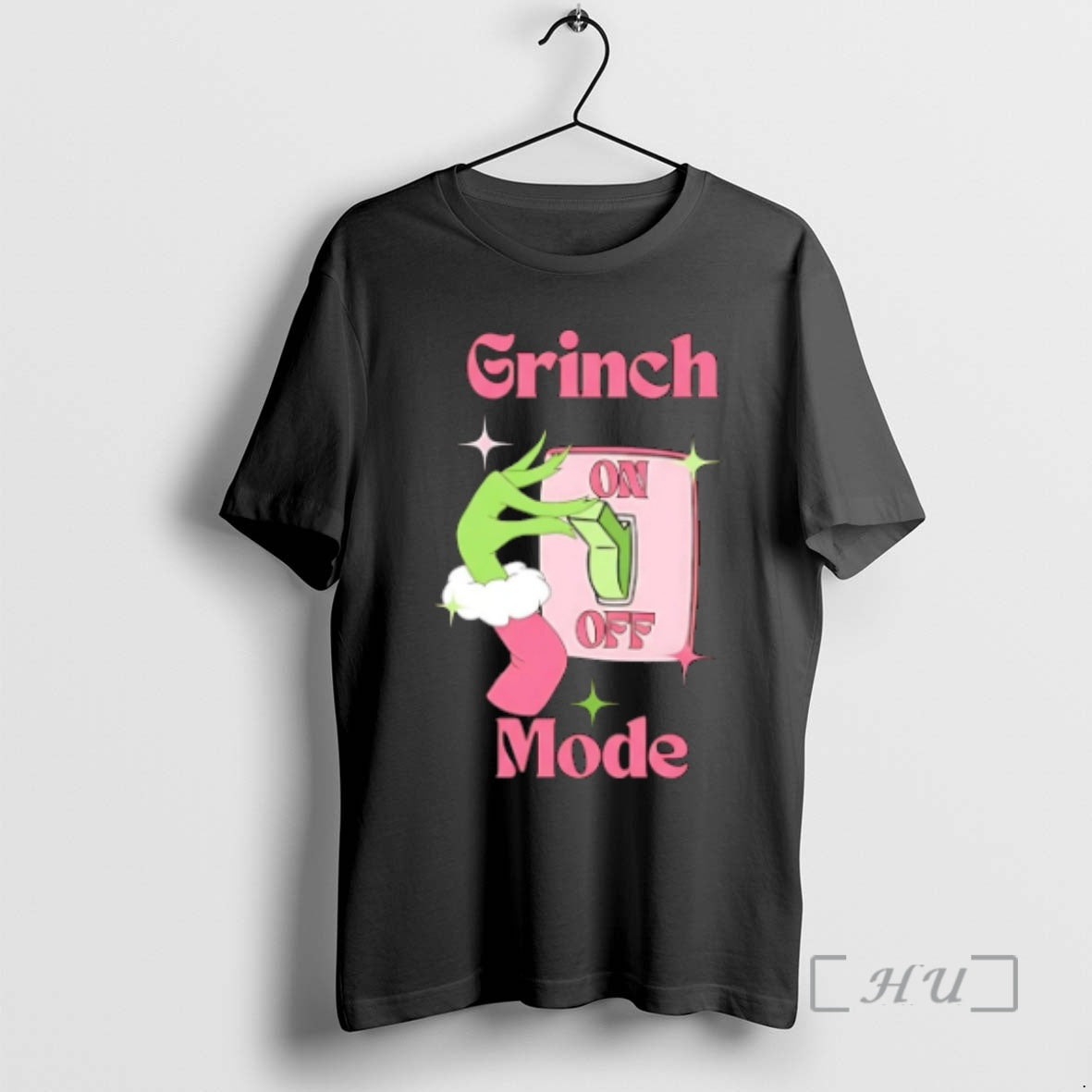 Trending Grinch Mode On Grinch Hand Shirt Hoodie Sweatshirt | PurePodTees.com