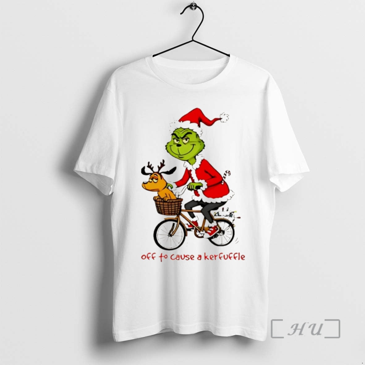Trending Grinch Off To Cause A Kerfuffle Christmas Christmas Shirt Hoodie Sweatshirt | PurePodTees.com
