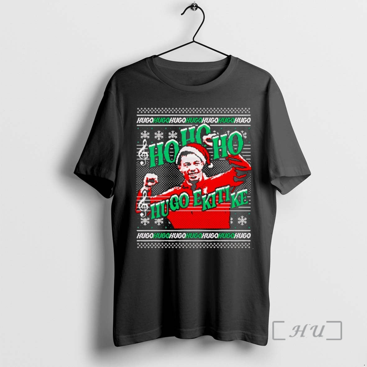 Trending Ho Ho Ho Hugo Ekitike Santa Liverpool Xmas Sweatchristmas Shirt Hoodie Sweatshirt | PurePodTees.com