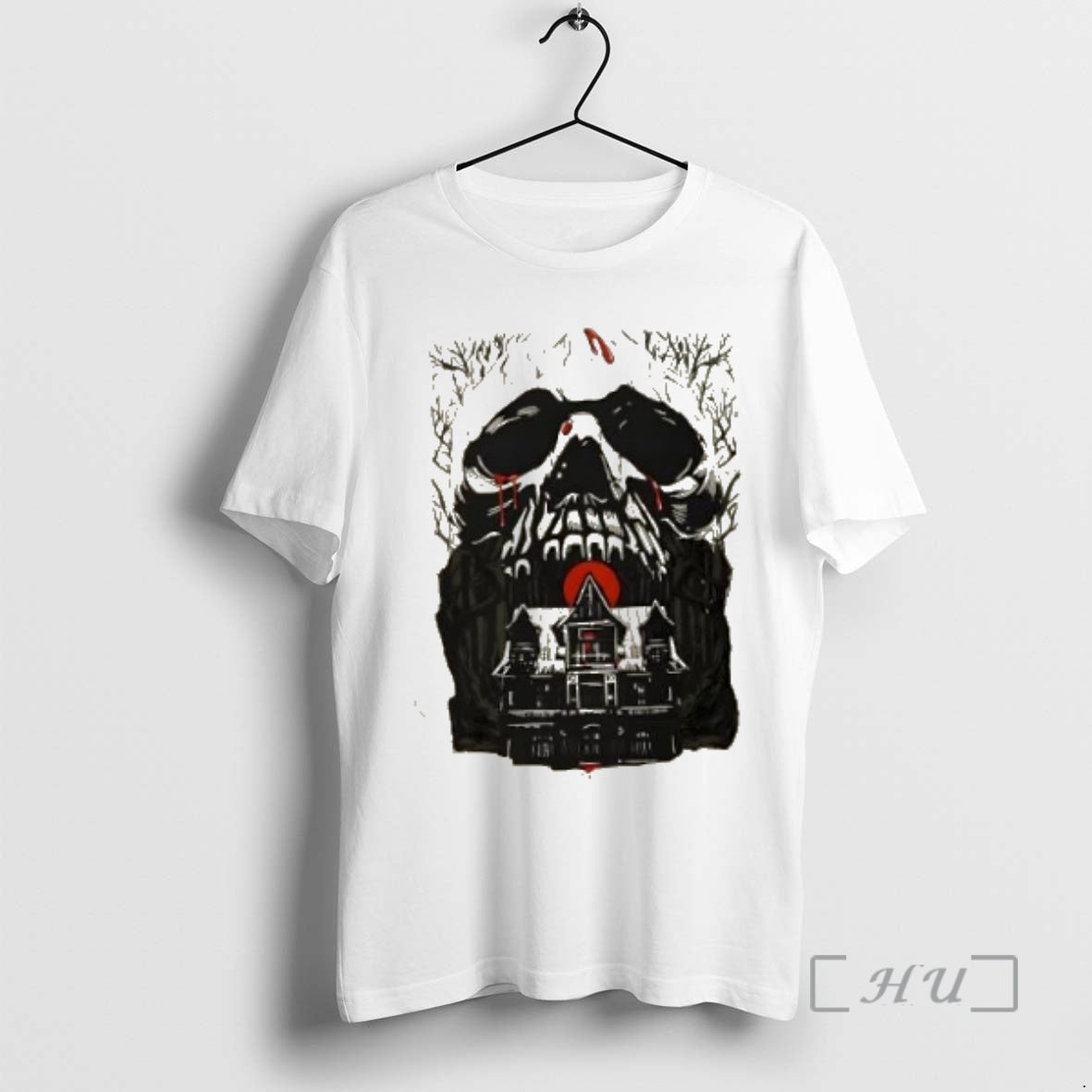 Trending Haunted Mansion Skull Gothic Horror House Shirt Hoodie Sweatshirt | PurePodTees.com