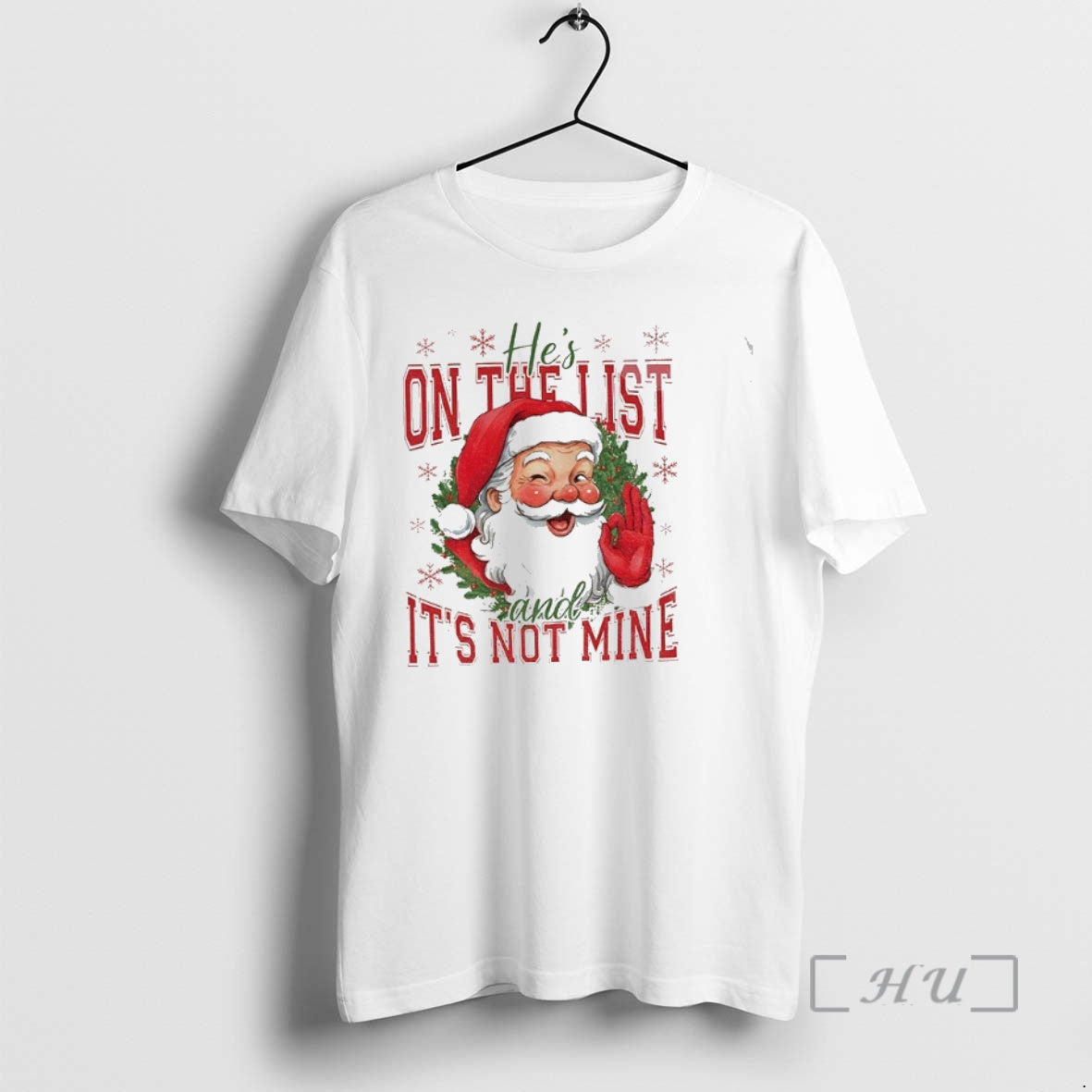 Trending Hes On The List And Its Not Mine Funny Anti Trump Christmas Political Holiday Shirt Hoodie Sweatshirt