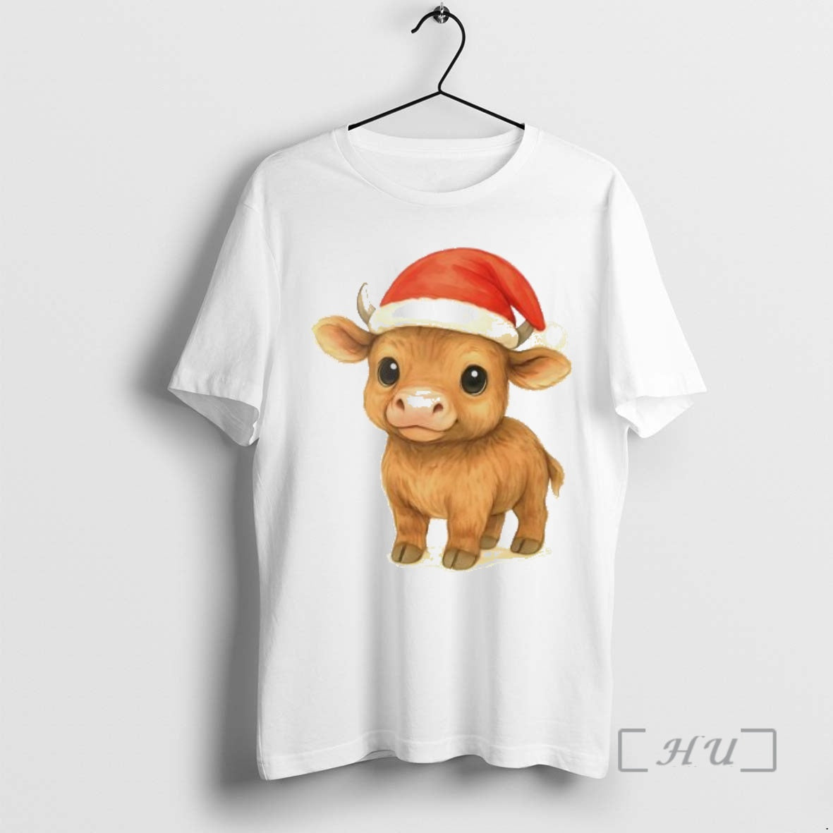 Trending Highland Cow Baby Christmas Personalized Ornaments White Shirt Hoodie Sweatshirt | PurePodTees.com