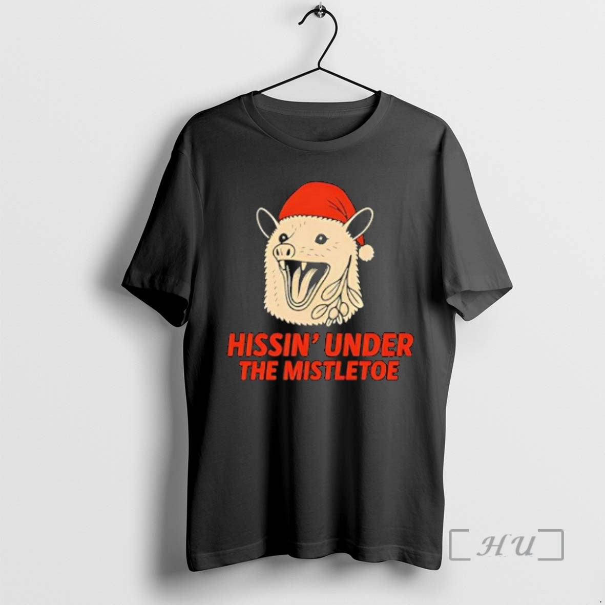 Trending Hissin Under The Mistletoe Christmas Shirt Hoodie Sweatshirt | PurePodTees.com