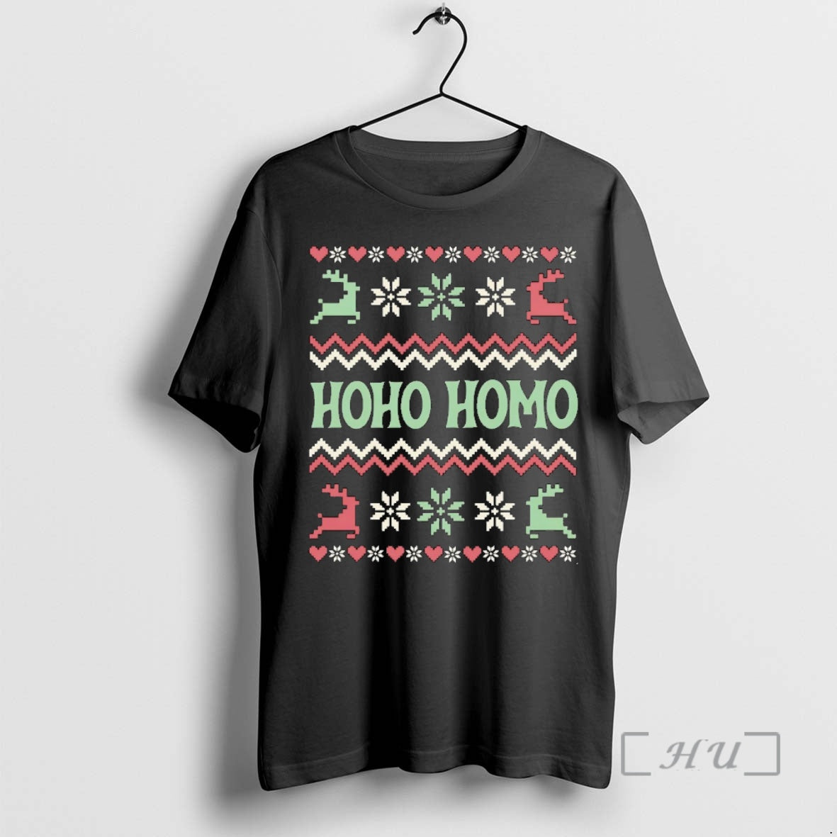 Trending Hoho Homo Ugly Christmas Shirt Hoodie Sweatshirt | PurePodTees.com