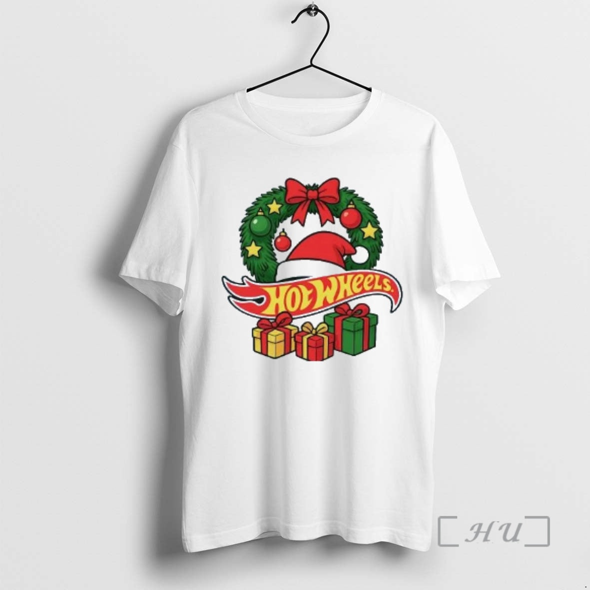 Trending Hotwheels Christmas Wreath Shirt Hoodie Sweatshirt | PurePodTees.com