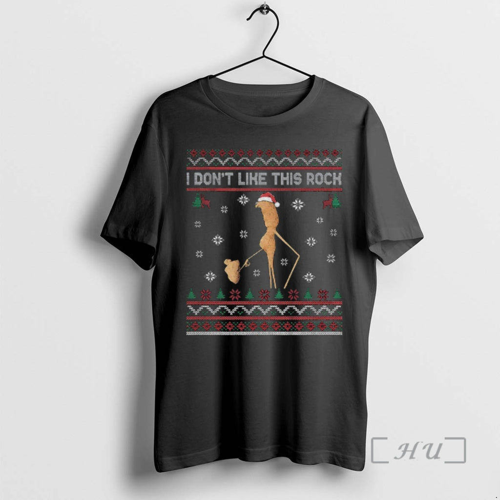 Trending I Dont Like This Rock Ugly Christmas Funny Shirt Hoodie Sweatshirt | PurePodTees.com