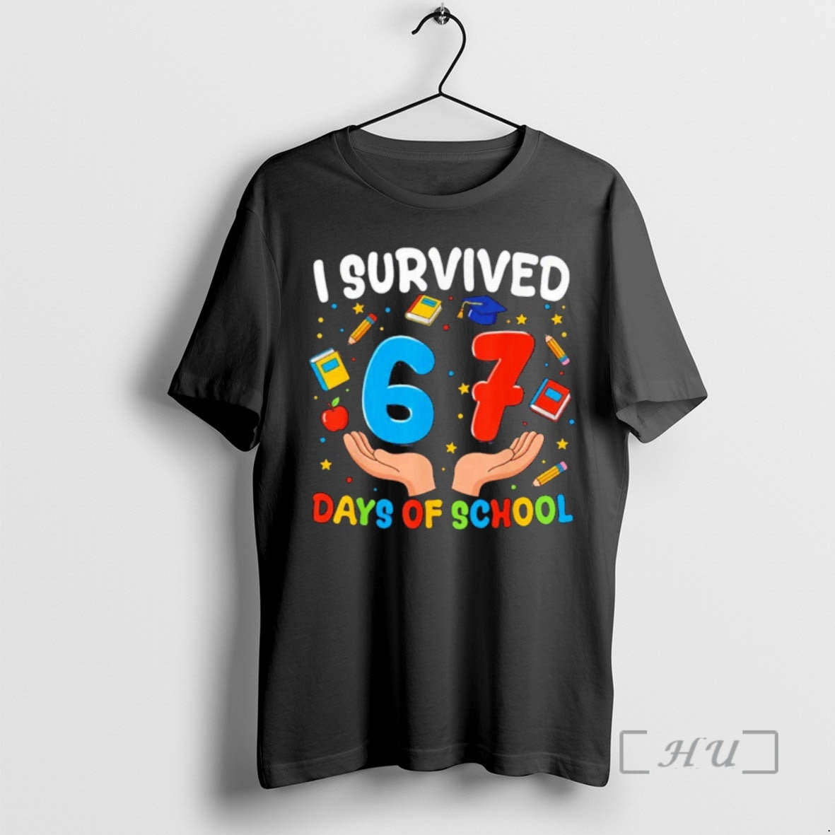 Trending I Survived 67 Days Of School Funny 67th Day Shirt Hoodie Sweatshirt | PurePodTees.com