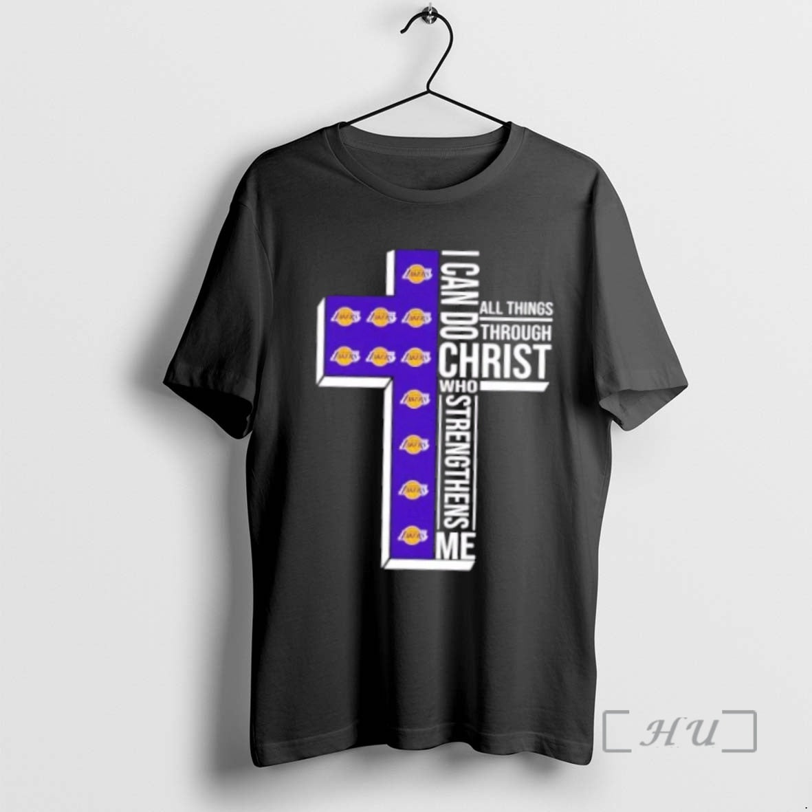 Trending I Can Do All Things Through Christ Who Strengthens Me Los Angeles Lakers Basketball Shirt Hoodie Sweatshirt