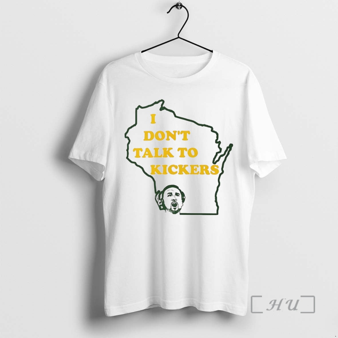 Trending I Dont Talk To Kickers Outline Of The State Of Wisconsin Shirt Hoodie Sweatshirt | PurePodTees.com
