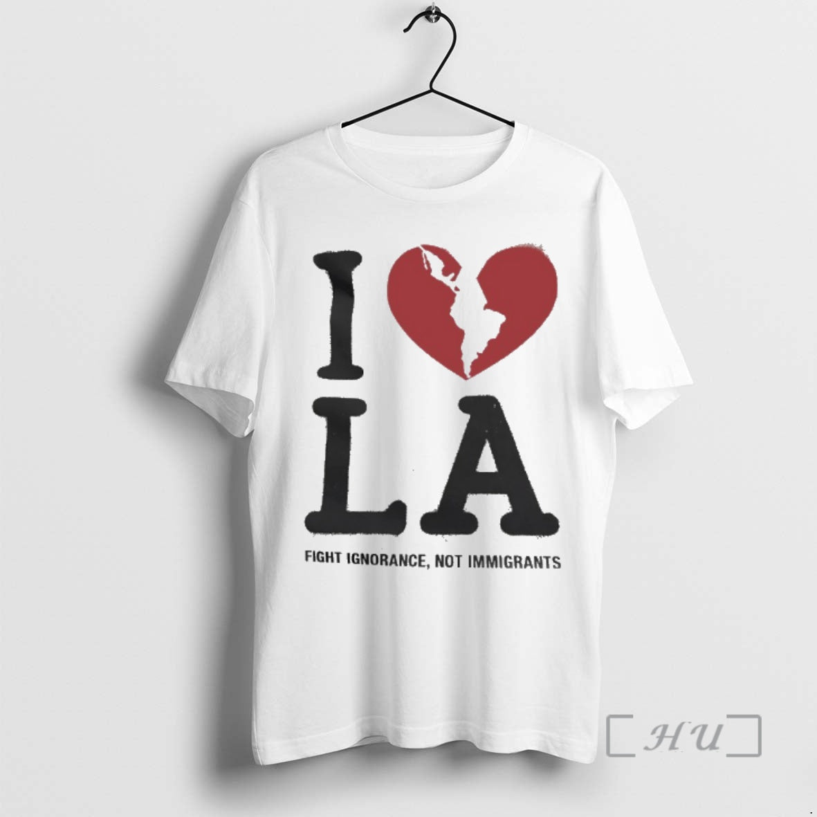 Trending I Love La Fight Ignorance Not Immigrants Shirt Hoodie Sweatshirt | PurePodTees.com
