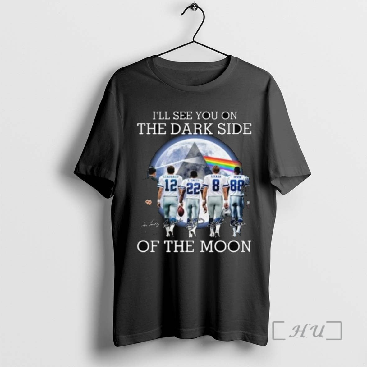 Trending Ill See You On The Dark Side Of The Moon Dallas Cowboys Legends Signatures Shirt Hoodie Sweatshirt | PurePodTees.com