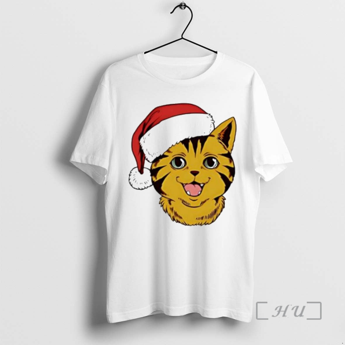 Trending Im Feline Festive Cat Hat Santa Shirt Hoodie Sweatshirt | PurePodTees.com