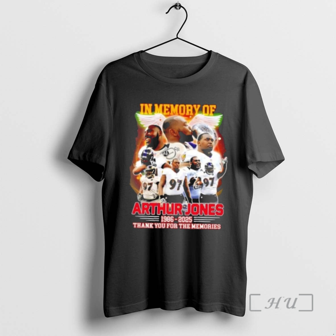 Trending In Memory Of Arthur Jones Baltimore Ravens 1986 2025 Thank You For The Memories Shirt Hoodie Sweatshirt