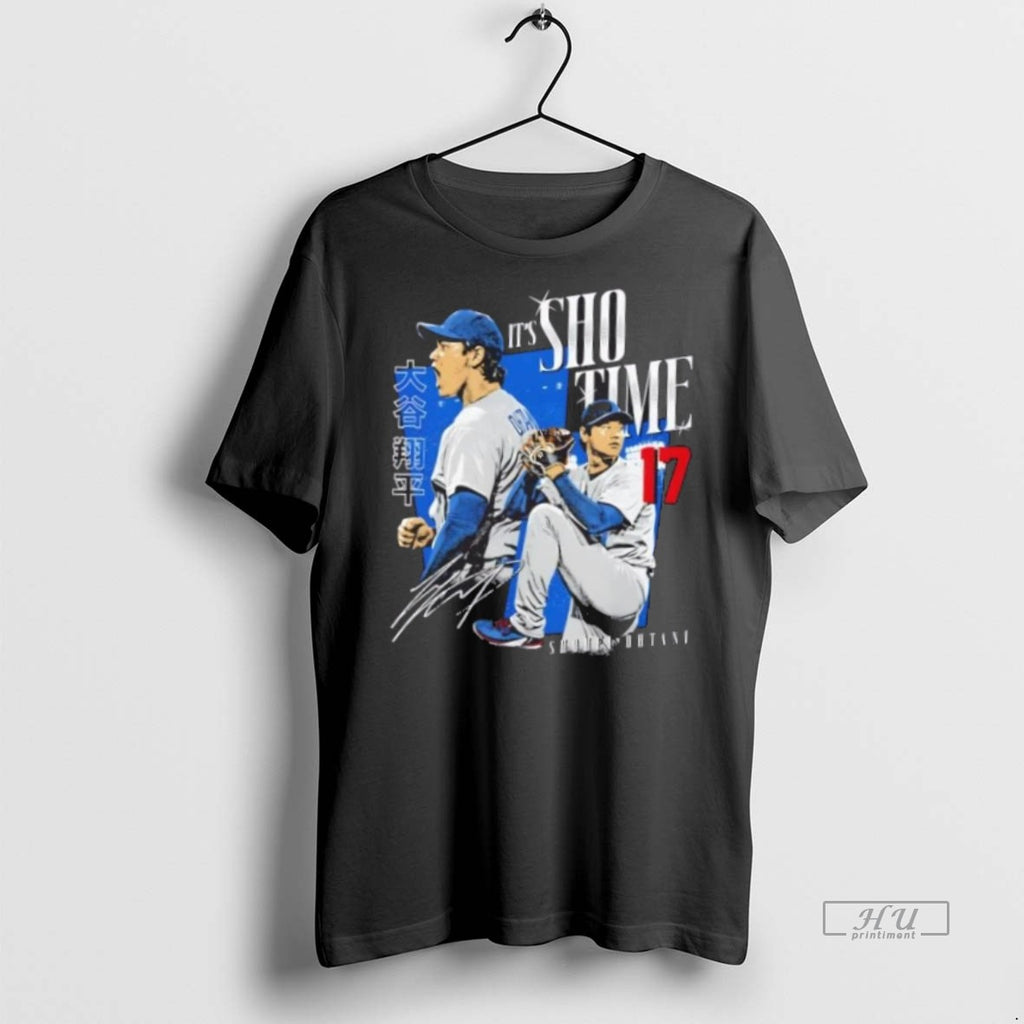 Trending Its Sho Time Los Angeles Dodgers Shohei Ohtani Signature Graphic Tee Shirt Sweater