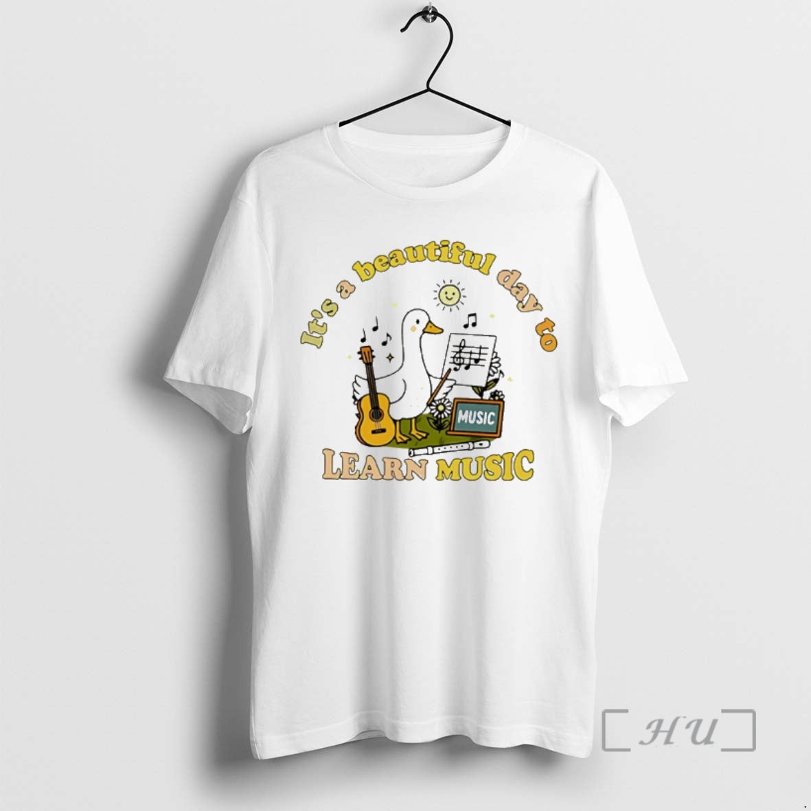 Trending Its A Beautiful Day To Learn Music Goose Shirt Hoodie Sweatshirt | PurePodTees.com