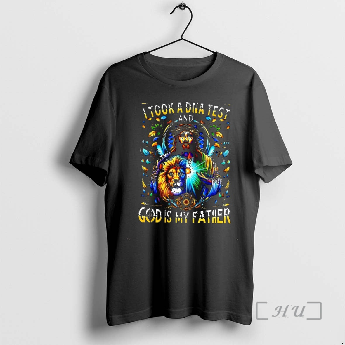 Trending Jesus And Lion I Took A Dna Test And God Is My Father Christian Shirt Hoodie Sweatshirt | PurePodTees.com