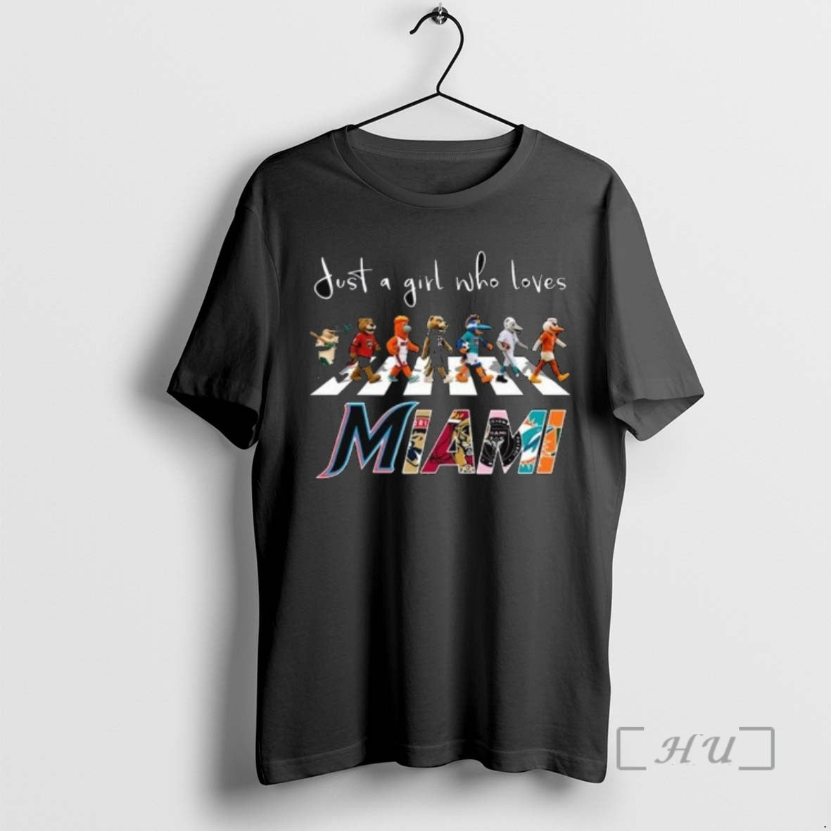 Trending Just A Girl Who Loves Mascot Miami City Sports All Team 2025 Long Sleve Shirt Hoodie Sweatshirt | PurePodTees.com