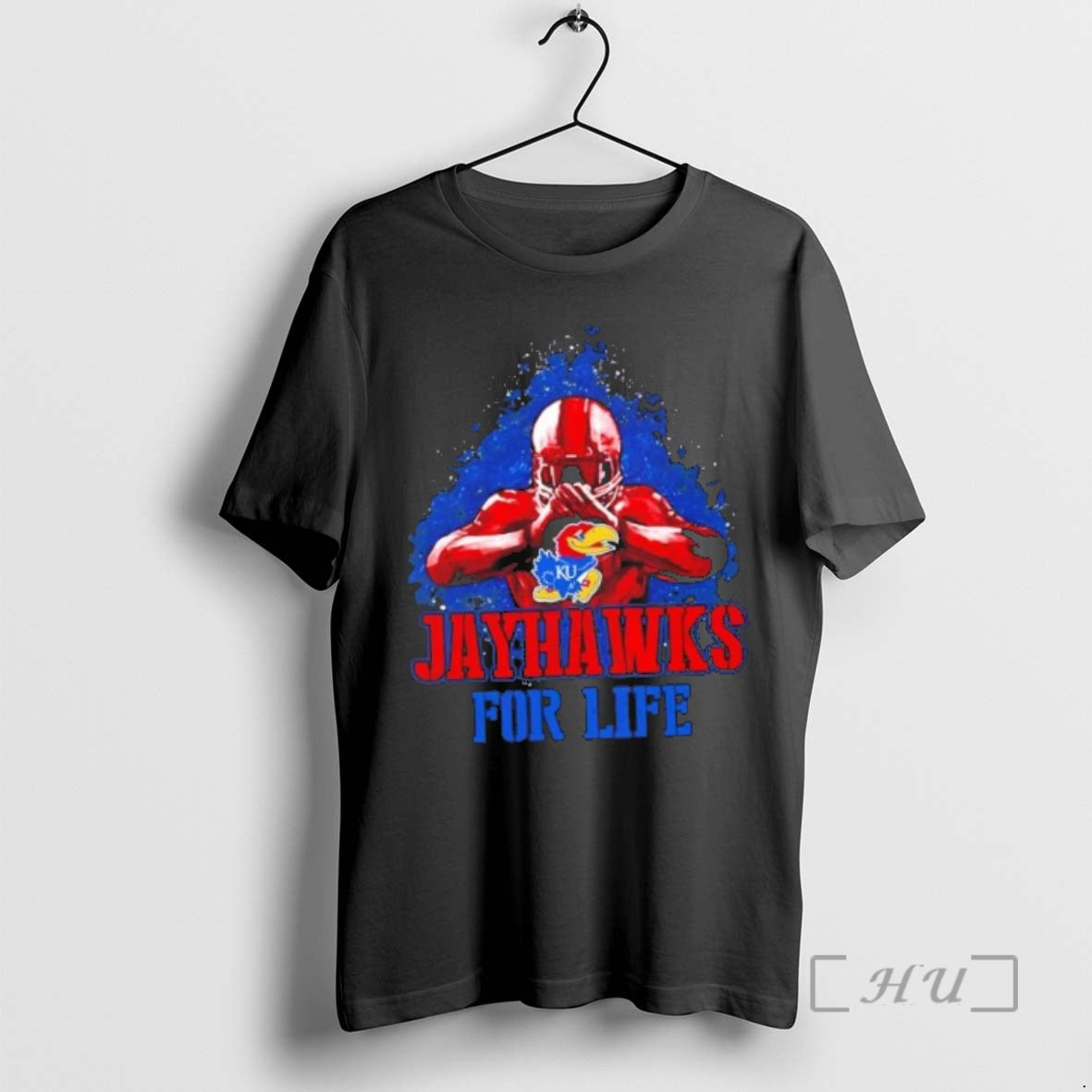 Trending Kansas Jayhawks Football For Life Shirt Hoodie Sweatshirt | PurePodTees.com
