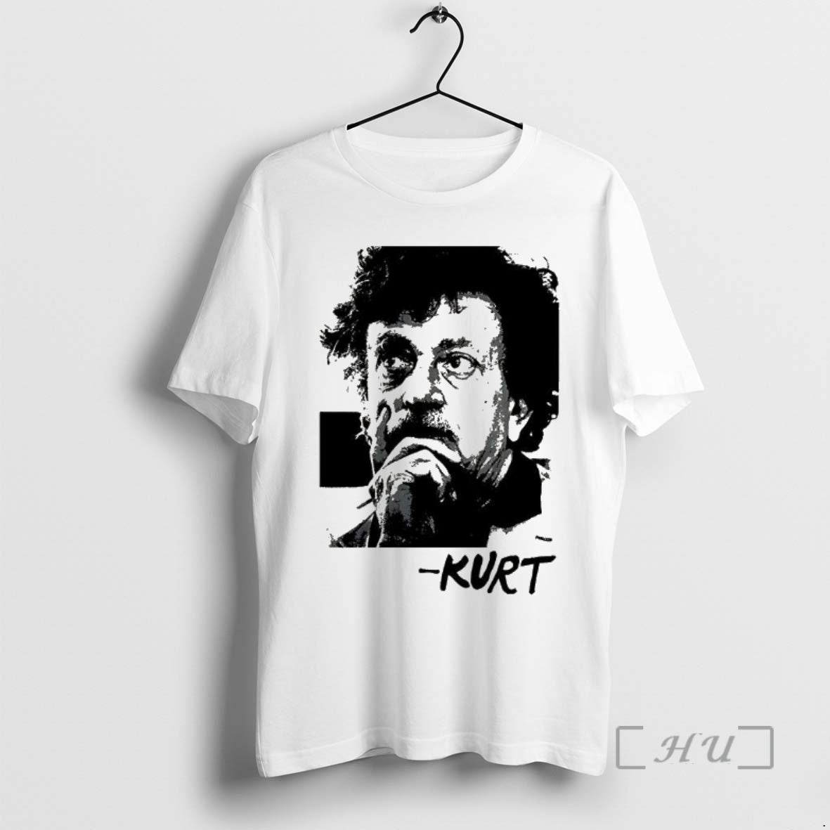 Trending Kurt Vonnegut Portrait Tribute Retro Shirt Hoodie Sweatshirt | PurePodTees.com