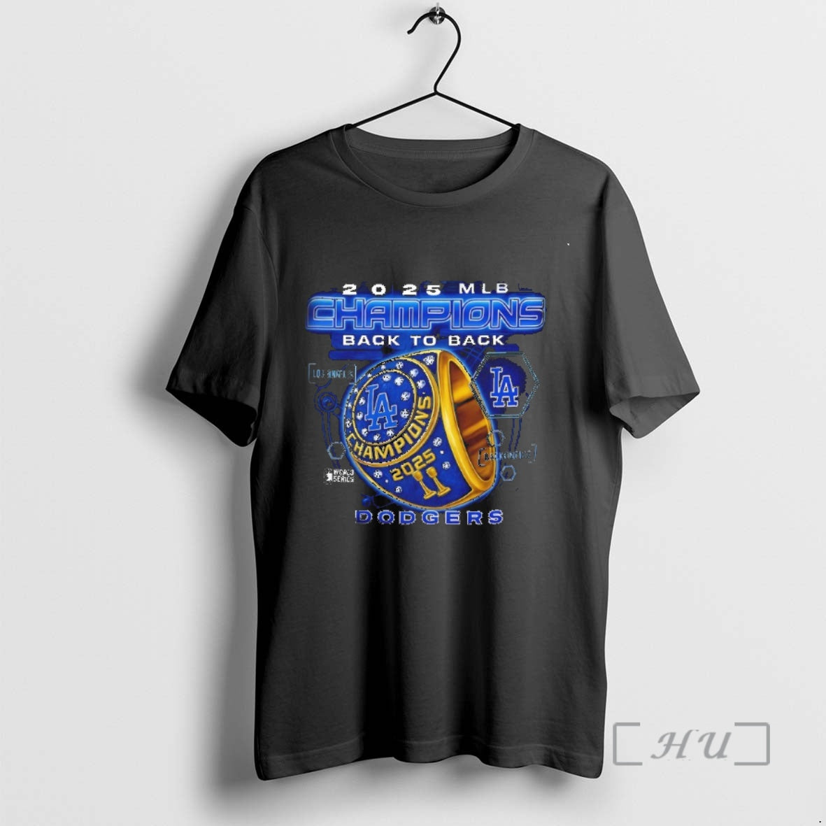 Trending La Dodgers 2025 World Series Champions Back To Back 24 25 Rings Premium Shirt Hoodie Sweatshirt | PurePodTees.com