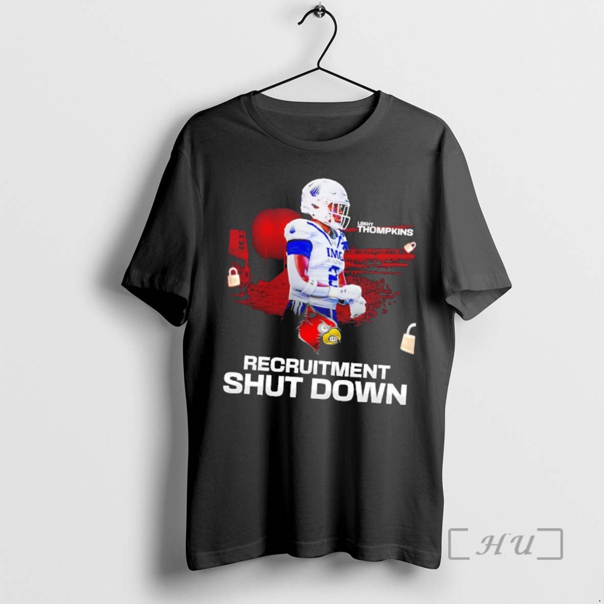 Trending Lekhy Thompkins Recruitment Shut Down Shirt Hoodie Sweatshirt | PurePodTees.com