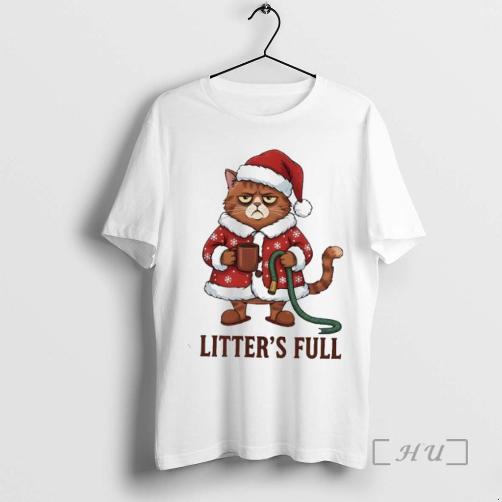 Trending Litters Full Cat Lovers Christmas Xmas Shirt Hoodie Sweatshirt | PurePodTees.com