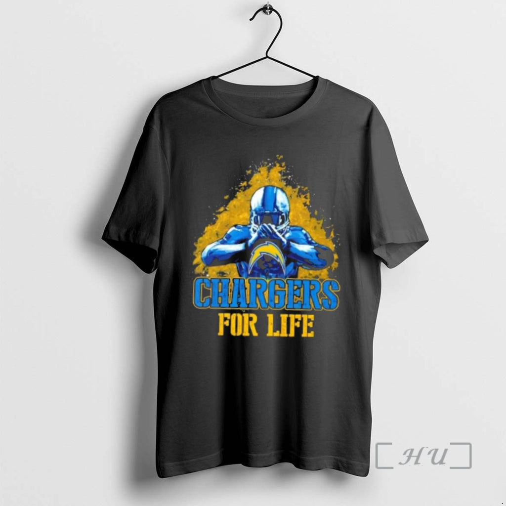 Trending Los Angeles Chargers Football For Life Shirt Hoodie Sweatshirt | PurePodTees.com