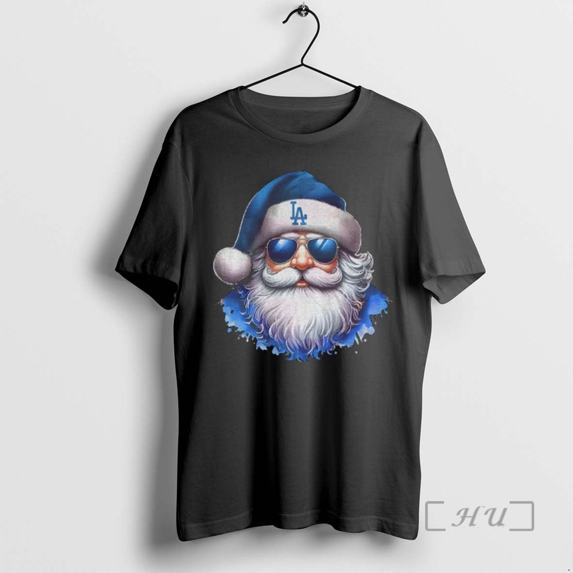 Trending Los Angeles Dogers Baseball Santa Christmas Shirt Hoodie Sweatshirt | PurePodTees.com