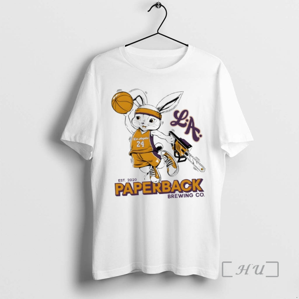 Trending Los Angeles Lakers Paperback Brewing Co Shirt Hoodie Sweatshirt | PurePodTees.com