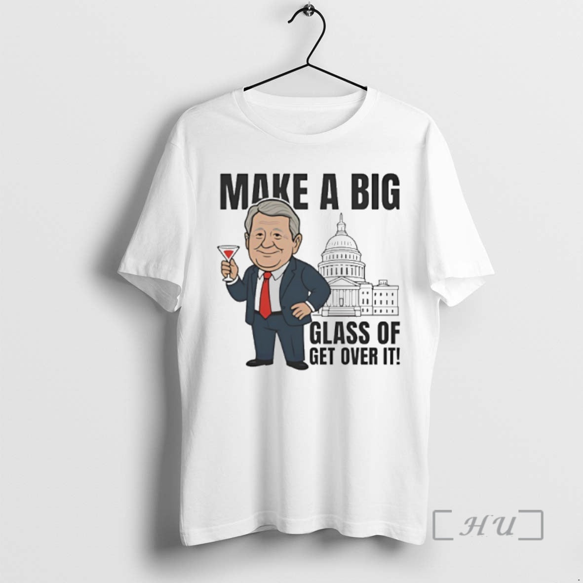 Trending Make A Big Glass Of Get Over It Senator Kennedy Cartoon Premium T Shirts Hoodie Sweatshirt | PurePodTees.com
