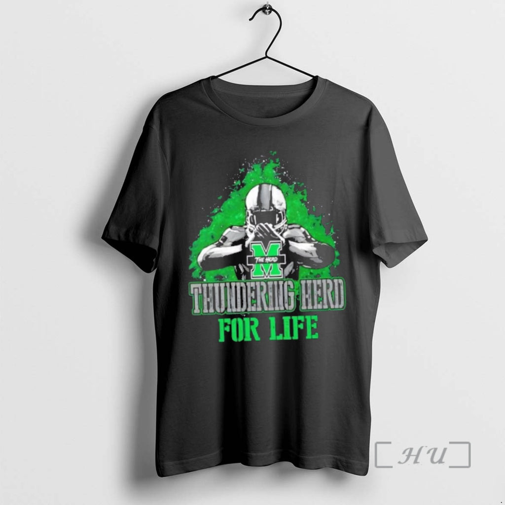 Trending Marshall Thundering Herd Football For Life Shirt Hoodie Sweatshirt | PurePodTees.com