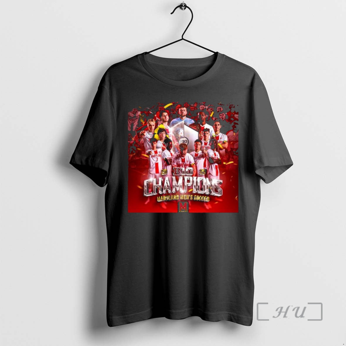 Trending Maryland Mens Soccer 2025 Big Ten Champions Shirt Hoodie Sweatshirt | PurePodTees.com
