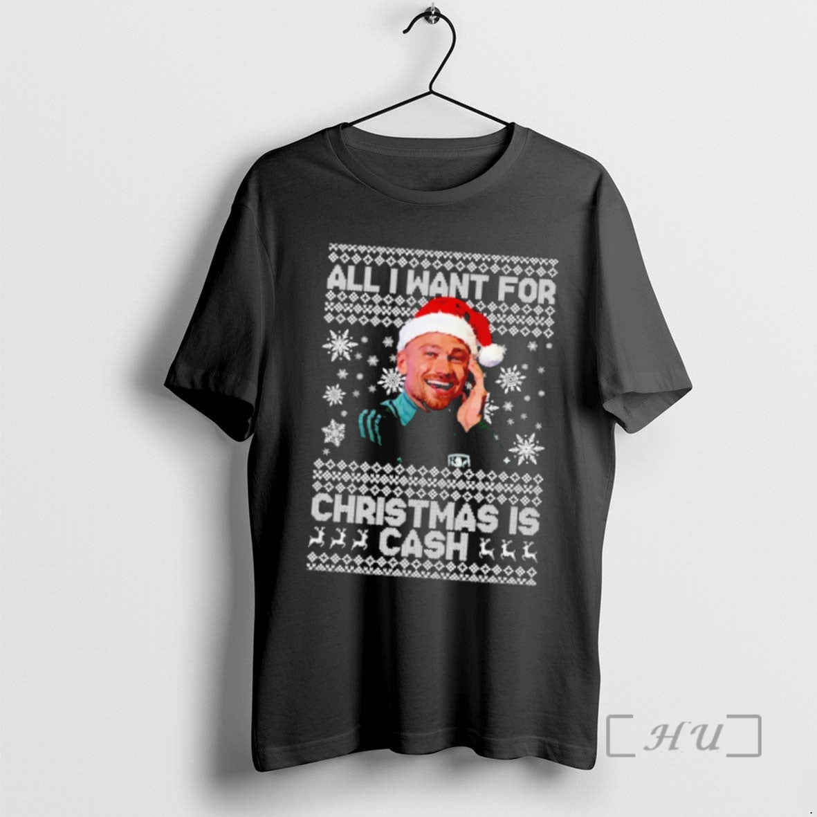 Trending Matty Cash All I Want For Christmas Is Cash Ugly Christmas Premium T Shirts Hoodie Sweatshirt | PurePodTees.com