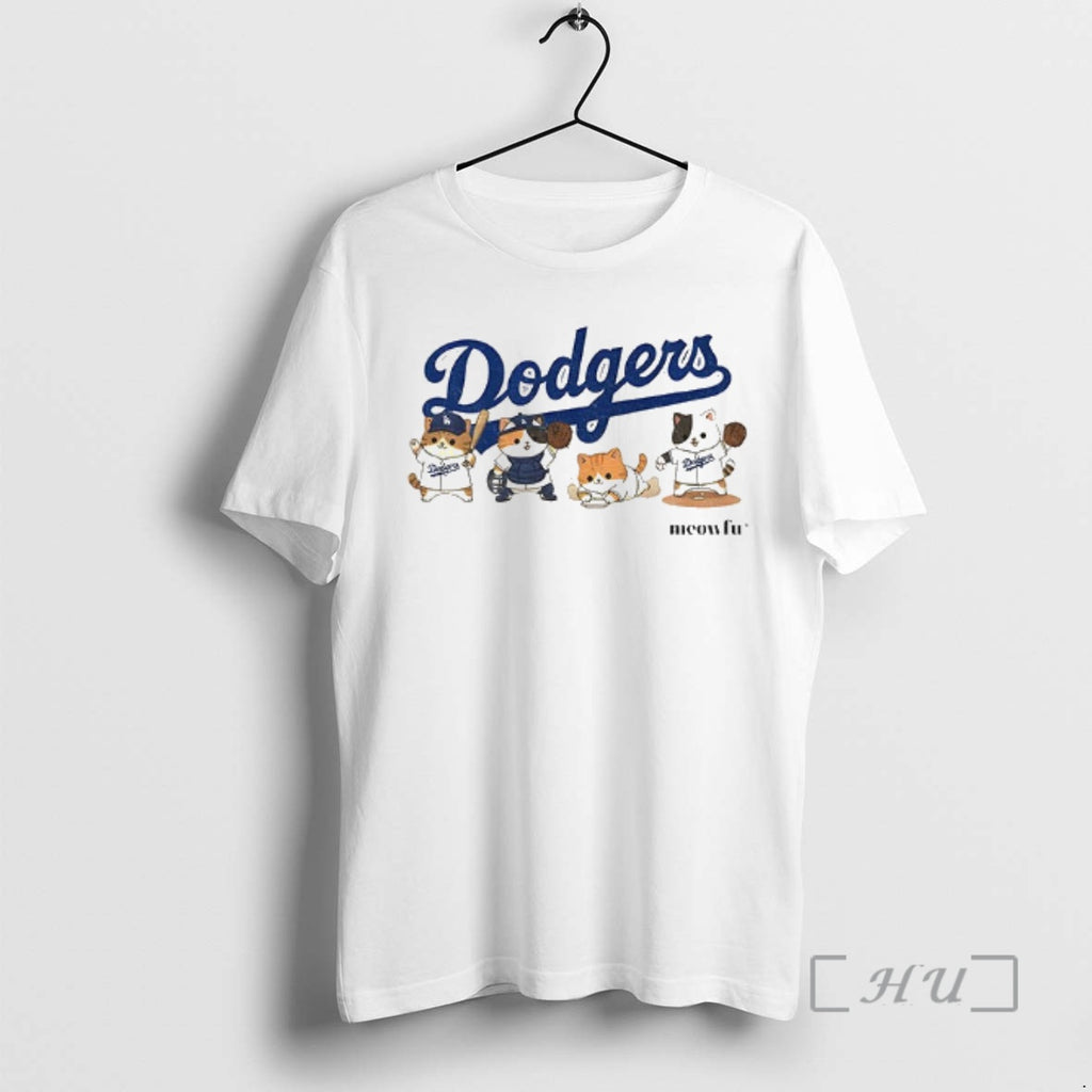 Trending Meowfu Dodger Cat Los Angles Dodgers Shirt Hoodie Sweatshirt | PurePodTees.com
