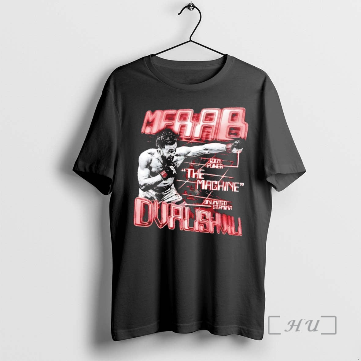 Trending Merab Dvalishvili The Machine Unlimited Stamina Shirt Hoodie Sweatshirt | PurePodTees.com