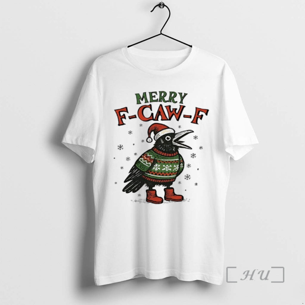 Trending Merry Christmas F Caw F Christmas Items Shirt Hoodie Sweatshirt | PurePodTees.com