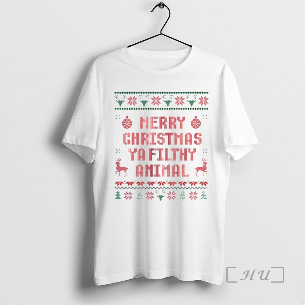 Trending Merry Christmas Ya Filthy Animal Funny Christmas Movie Quote Shirt Hoodie Sweatshirt | PurePodTees.com