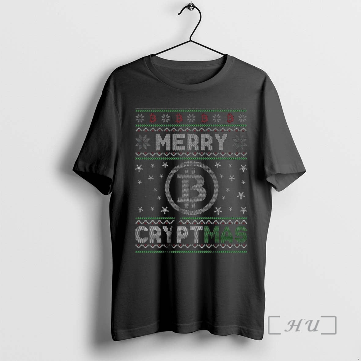 Trending Merry Cryptmas Bitcoin Merry Christmas Shirt Hoodie Sweatshirt | PurePodTees.com
