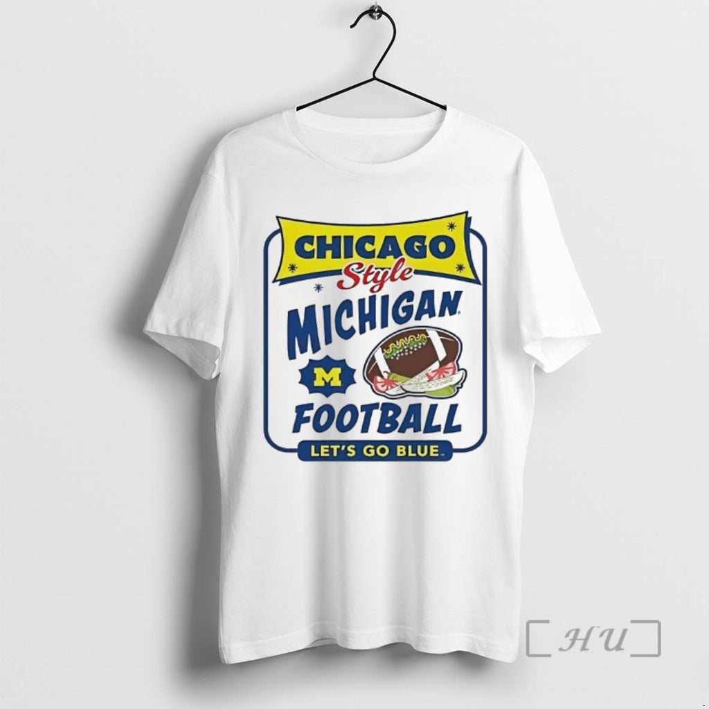Trending Michigan Wolverines Chicago Style Lets Go Blue Shirt Hoodie Sweatshirt | PurePodTees.com