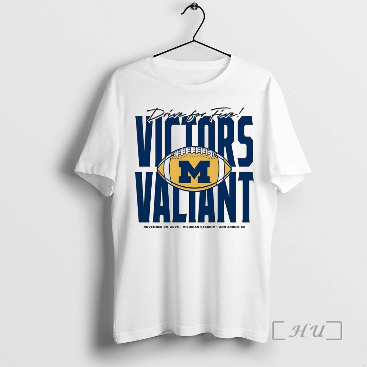 Trending Michigan Wolverines Drive For Five Victors Valiant 2025 Shirt Hoodie Sweatshirt | PurePodTees.com