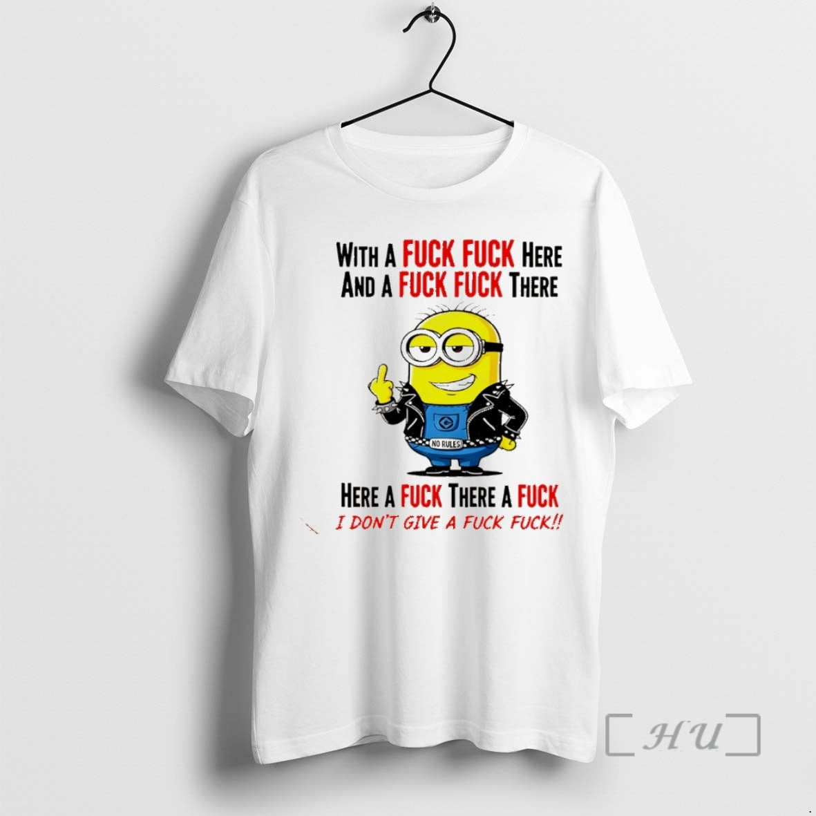 Trending Minion With A Fck Fck Here And A Fck Fck There Christmas Premium Shirt Hoodie Sweatshirt | PurePodTees.com