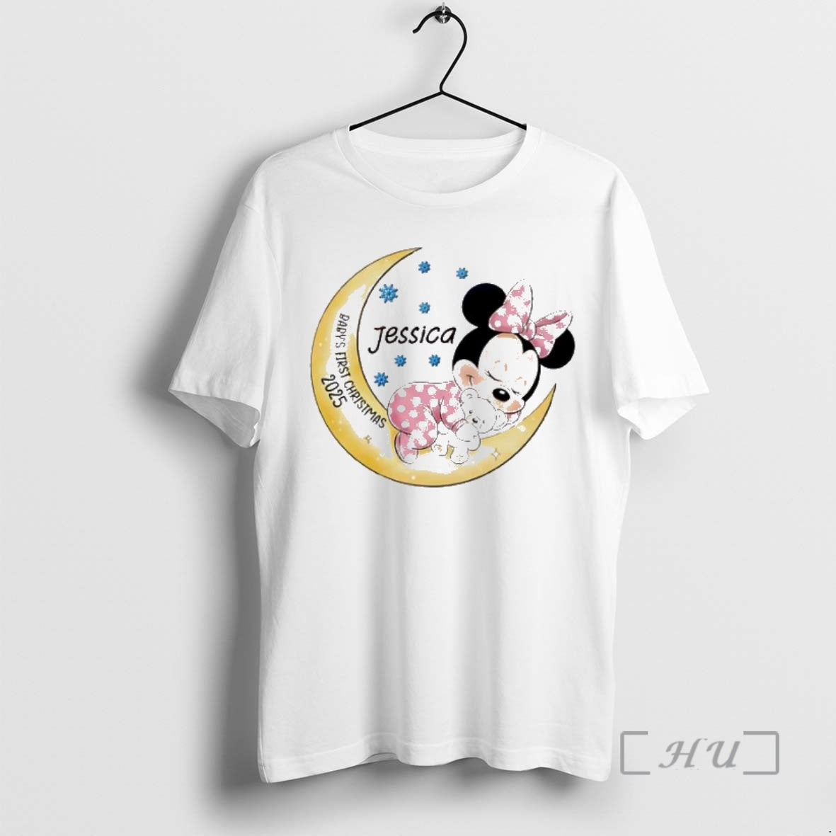 Trending Minnie Babys First Christmas Personalised Ornaments White Shirt Hoodie Sweatshirt | PurePodTees.com