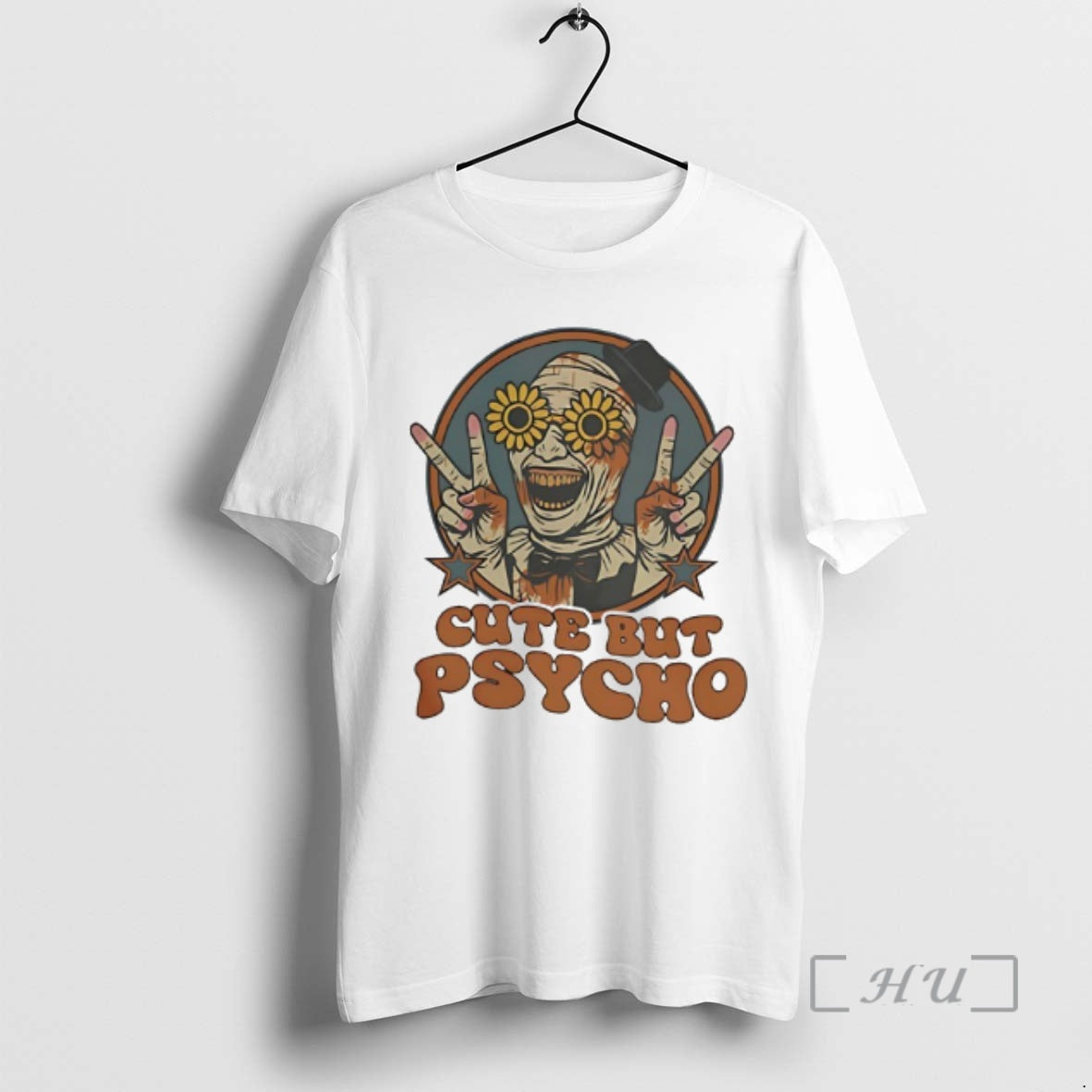 Trending Mummy Hello Cute But Psycho Funny Shirt Hoodie Sweatshirt | PurePodTees.com