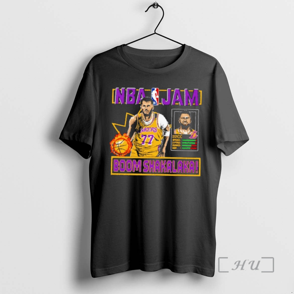 Trending Nba Jam Luka Doncic Los Angeles Lakers Boom Shakalaka Shirt Hoodie Sweatshirt | PurePodTees.com