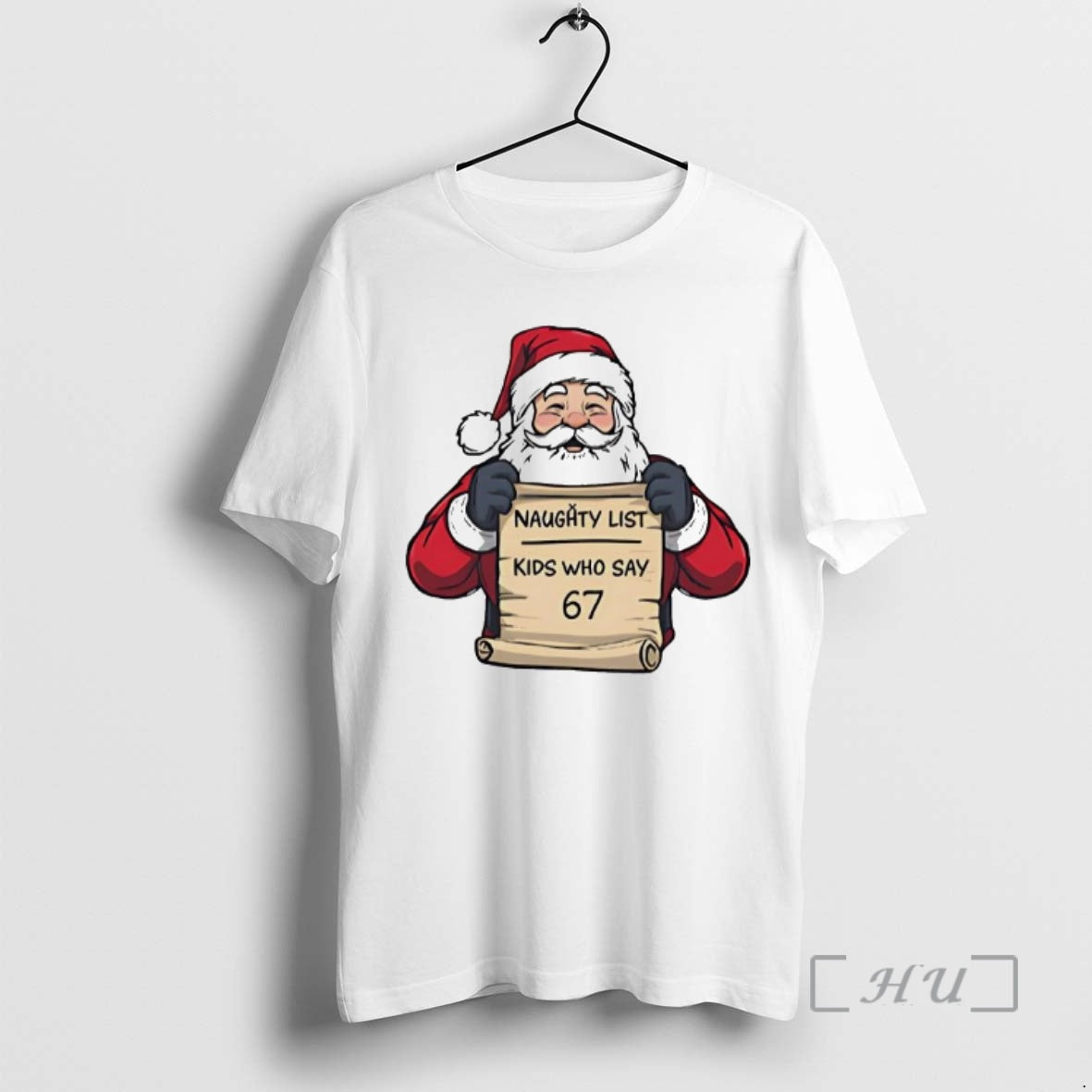 Trending Naughty List Kids Who Say 67 Christmas Santa Shirt Hoodie Sweatshirt | PurePodTees.com